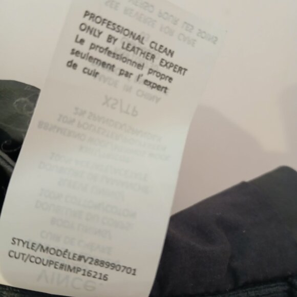 Vince Paper Goat Leather Scuba Jacket - Picture 12 of 12